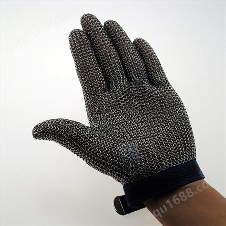 安平瑞申  304 不锈钢防护手套 防切割 屠夫手套  不锈钢环手套