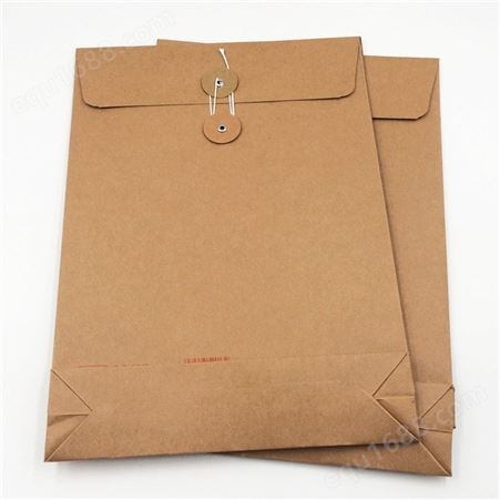 文件袋定制 档案袋定做 牛皮纸袋印刷设计 公文投标a4资料袋定制