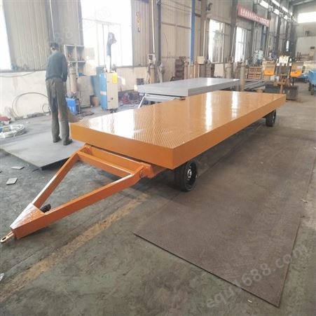 车间转运拖车定制 山东盖亚20吨大吨位平板拖车销售 平板拖车