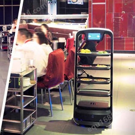 厦门中天传菜机器人 精准导航 智能臂章 智能送餐机器人