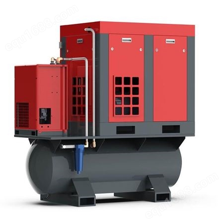 索兰特永磁变频螺杆空气压缩机 节能螺杆机 7.5千瓦一体式空压机