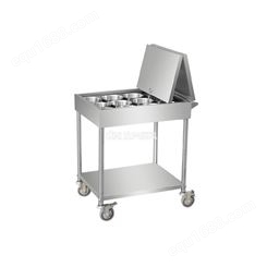 调料台厨房201不锈钢 商业推拉车 调料车 小料台柜台 自取料多用途