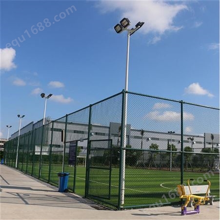 科业定制供应 篮球场护栏 学校球场围栏网 绿色勾花网