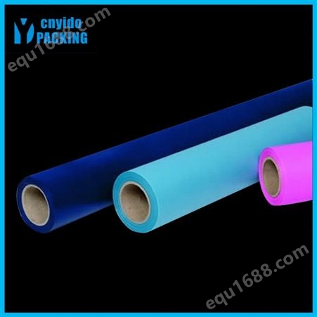 PVC彩色透明膜现货 PVC彩色半透明膜定制 PE彩色筒膜