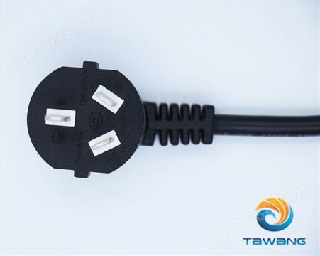 TAWANG 大旺光电 供应CCC 国标三插电源线对锡尾 1.5m