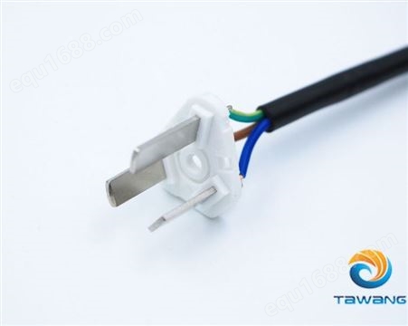 TAWANG 大旺光电 供应CCC 国标三插电源线对锡尾 1.5m