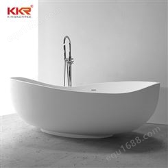 KingKonree卫浴工厂酒店工程独立式浴缸一体式人造石泡澡缸