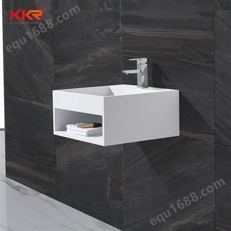 KKR卫浴洁具直供现代简约面盆欧式柜盆壁挂一体洗漱盆