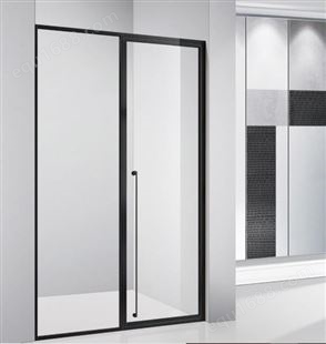 锦良装饰 一体式不锈钢淋浴门 卫生间干湿分离 玻璃家用 可定制