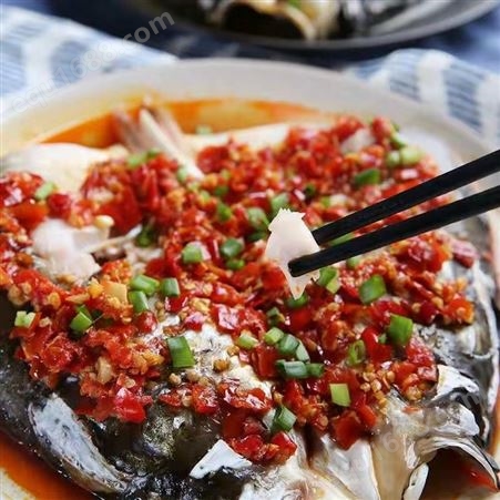 好余轩剁椒鱼头640g有鱼头酱椒白鲢鱼头新鲜鱼冷冻水产方便速食