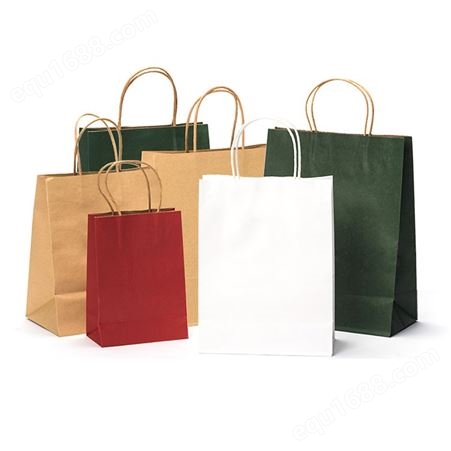 35*25*10纸质礼品手提袋 包装手提袋子 牛皮纸手提袋印刷 济南印达生产批发