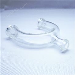 央迈科技 加工定制玻璃U型具下嘴 硼硅玻璃产品耐高温加厚
