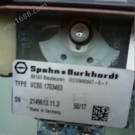 SPOHN+BURKHARDT主令控制器VNS03FU14AKERG1DTL240 专业供应