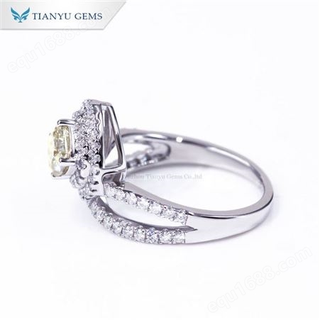 北京莫桑钻石戒指女款时尚经典订结求婚戒开口食指女士款