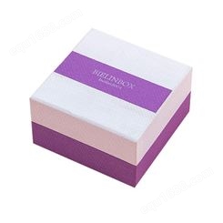 翻盖盒子 珠宝套装包装 翻盖纸盒紫色首饰盒