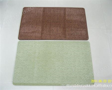 环保植绒地毯垫 绿色门垫