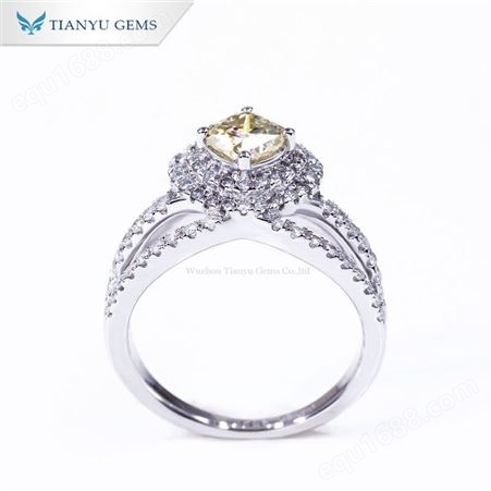 北京莫桑钻石戒指女款时尚经典订结求婚戒开口食指女士款
