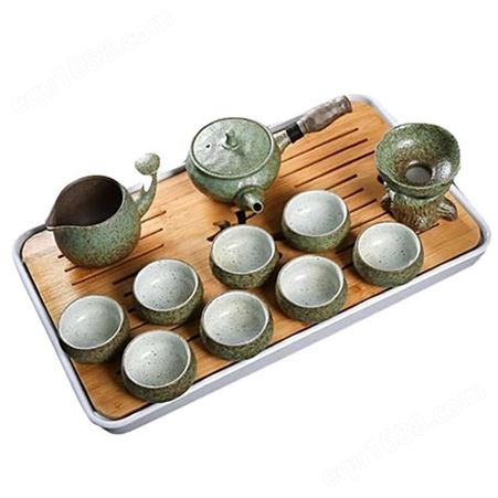 日式功夫茶具 现公家用简约陶瓷茶杯 客厅整套茶盘