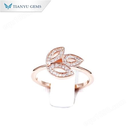 上海莫桑钻石戒指女款时尚经典订结求婚戒闭口食指女士款