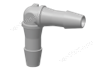 Tube to tube Elbow Fitting, 1/4 HB X 1/4 HB, Natural Polypropylene