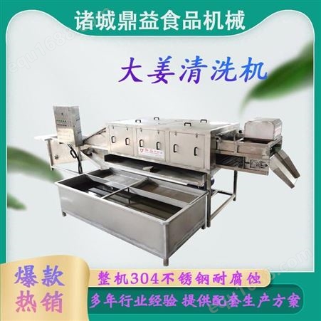 鼎益食品机械 重庆大姜清洗机 桃子清洗流水线 海产品贝壳类清洗机