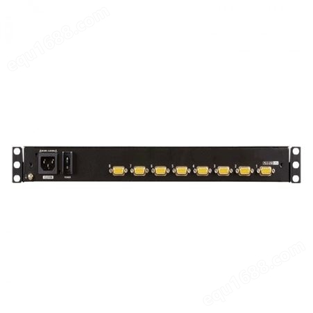 ATEN CL3108  8端口短机身 PS/2-USB VGA 单滑轨宽屏幕LCD KVM 多电脑切换器