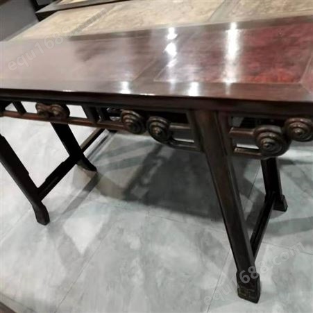 上海老红木八仙桌回收 百灵桌 红木台子 红木衣柜 红木沙发