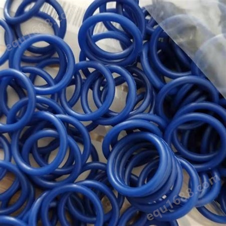 耐高压耐磨损 高强度硬度90度 蓝色进口原料聚氨酯O型密封圈 可定制非标尺寸