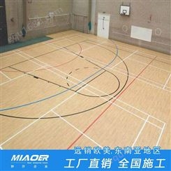 体育馆篮球场木地板 运动地板施工