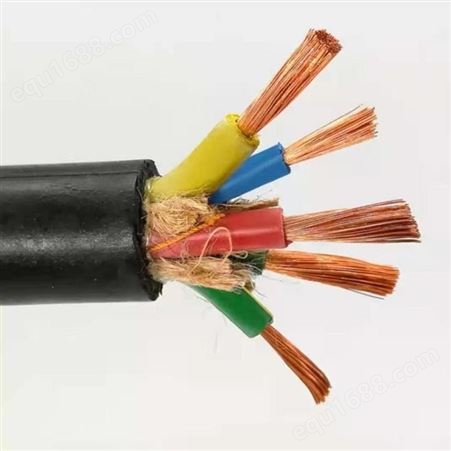  弘泰线缆一枝秀 橡胶电缆防水电缆室外护套黑皮电缆YC 4芯