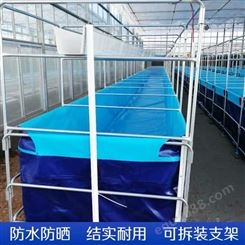 润龙 帆布鱼池 鱼箱 生产耐久性更长 可折叠 水产养殖支架水池产品