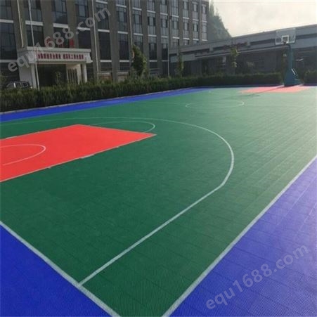 达创篮球场悬浮地板体育运动场拼装地垫软连接