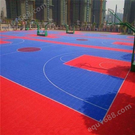 达创篮球场悬浮地板体育运动场拼装地垫软连接