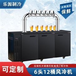 六至十二头12桶风冷机精酿啤酒打酒机保鲜柜冷藏鲜酿生啤机定制