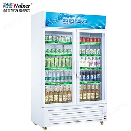 耐雪冷藏展示柜商用饮料柜超市啤酒大容量保鲜柜立式单双门 LK-188/218/380