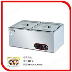 杰冠EH-2二盆电热不锈钢汤池商用暖汤炉外卖饭菜台式保温台