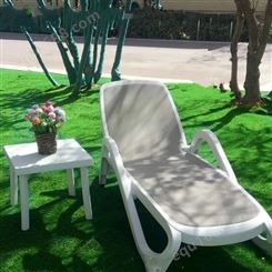 舒纳和JK02的一款 游泳池躺椅 户外沙滩椅ABS塑料材质游泳馆躺椅