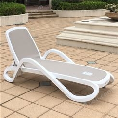JK05酒店泳池躺椅 豪华塑料沙滩椅 别墅泳池躺椅 室外泳池躺椅
