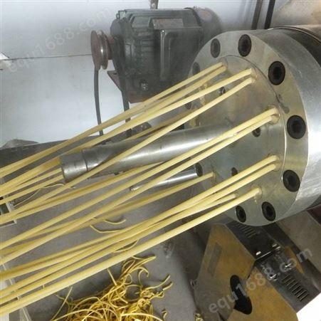 挤压通心粉设备 加工两头尖通心粉单螺杆机器 泰诺制造