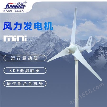 厂家供应300W12V高风速永磁小型风力发电机