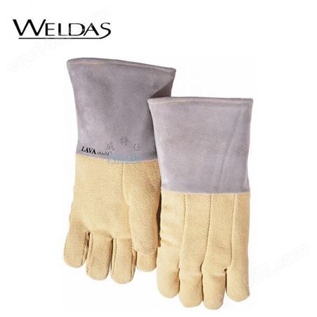 weldas/威特仕10-4911 电焊烧焊加厚牛皮手套 防护用品
