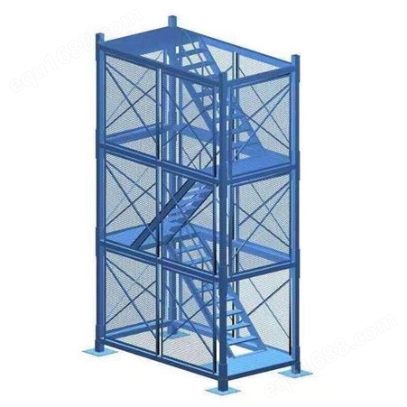 链工建筑施工安全梯笼 箱式梯笼 深基坑梯笼