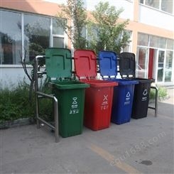 小区垃圾分类宣传栏 新型垃圾桶护栏批发 中泰天富