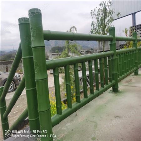 肖氏  园林仿竹篱笆围栏定制 公园园艺竹节栅栏 生产厂家