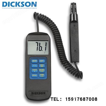 美国DICKSON迪克森TH300温湿度计露点指示器-30到+85度 手持式