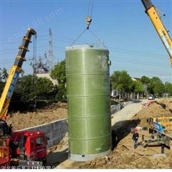 一体化污水提升泵站装置 玻璃钢一体化预制泵站制造厂家