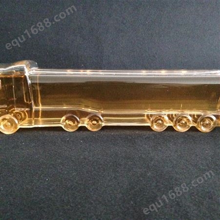玻璃火车头  创意玻璃  大汽车生日礼物   手工吹制玻璃  火车造型  白酒瓶子   人参泡酒器