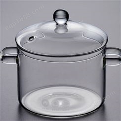 高鹏硅玻璃锅  异形汤锅  电磁炉蒸锅  吹制玻璃炒锅