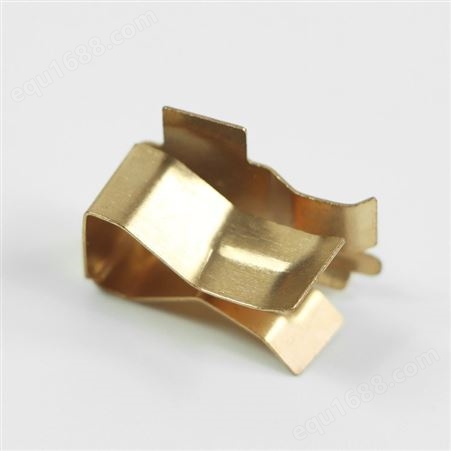 黄铜簧片 异形插座配件 五金冲压铜配件 来图来样加工