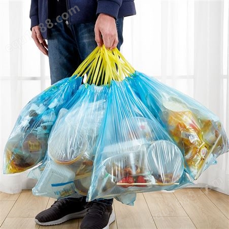 【抽绳垃圾袋】自动收口家用垃圾袋彩色厨房一次性垃圾袋